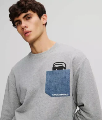 SUDADERA IKON DENIM POCKET