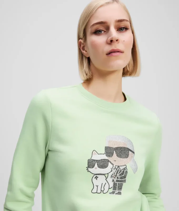 SUDADERA IKON KARL & CHOUPETTE CON STRASS