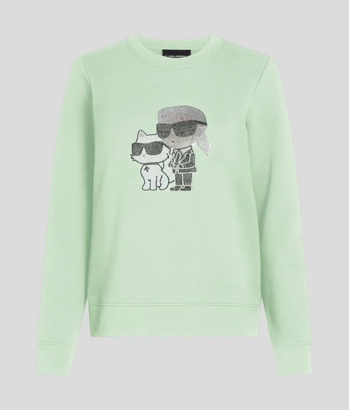 SUDADERA IKON KARL & CHOUPETTE CON STRASS