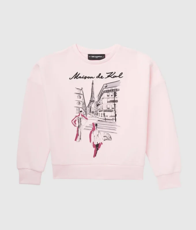 Sudadera Maison de Karl para niña