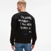 Sudadera relajada con cita de Karl