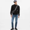 Sudadera relajada con cita de Karl