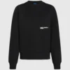 Sudadera relajada con cita de Karl