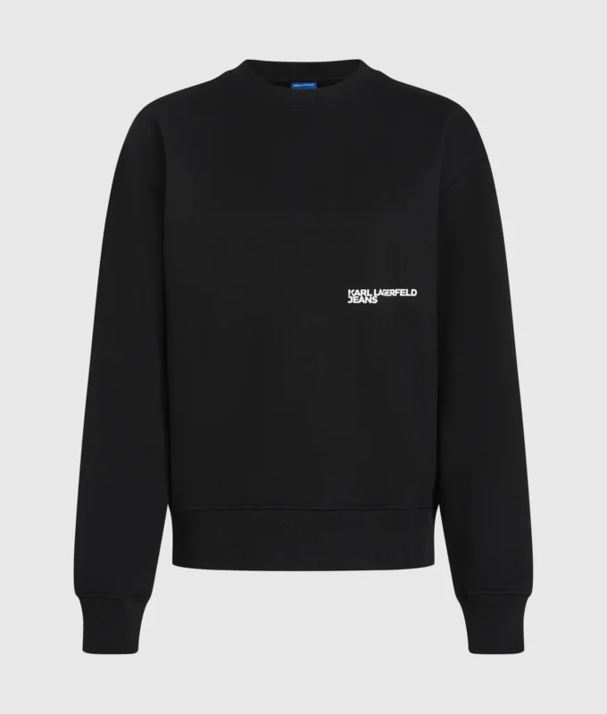 Sudadera relajada con cita de Karl