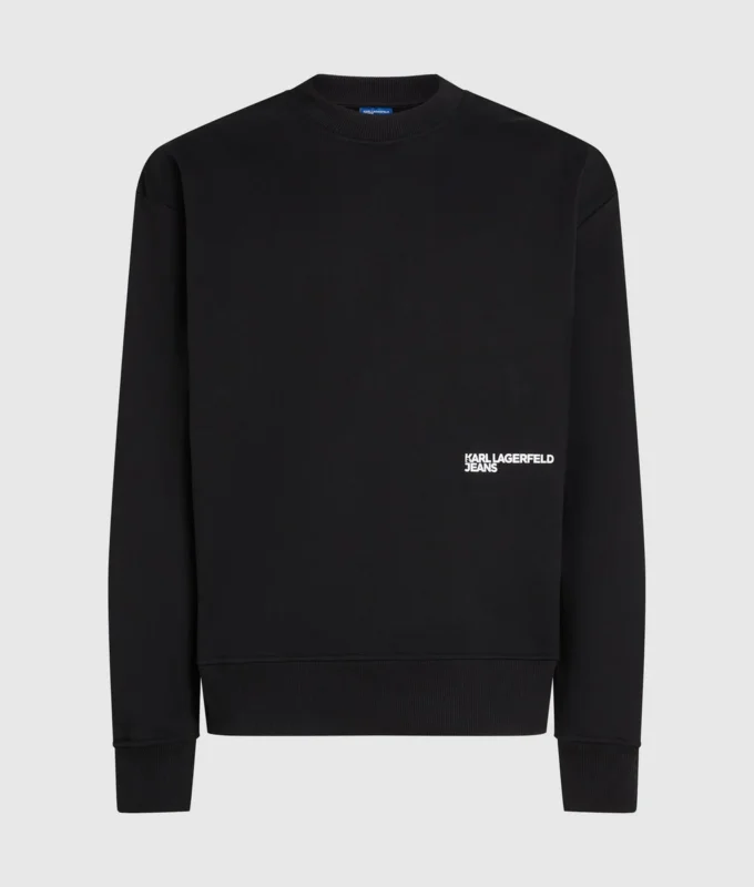 Sudadera relajada con cita de Karl