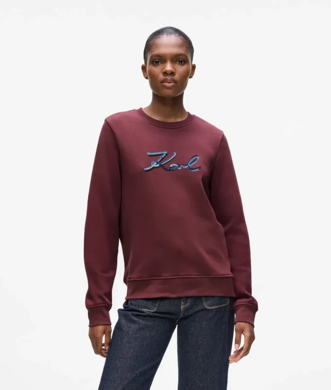 Sudadera Signature con lentejuelas