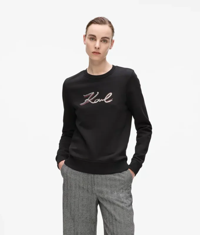 Sudadera Signature con lentejuelas
