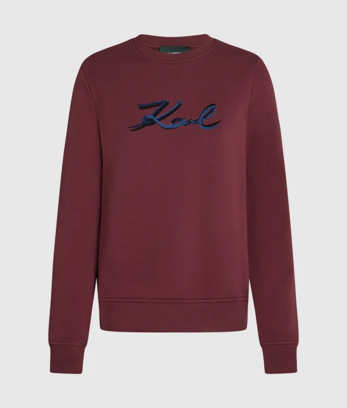 Sudadera Signature con lentejuelas