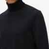 Suéter de cuello alto con pin Monogram