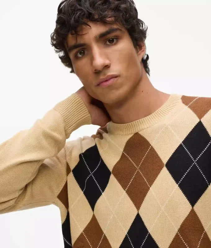Suéter de cuello redondo