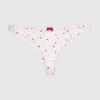 Tanga con estampado de corazones