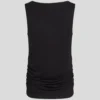 TOP CON CUELLO BARCO Y FRUNCIDOS
