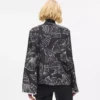 Top con estampado de abanicos