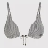 TOP DE BIKINI DE TRIÁNGULO A RAYAS IKON