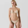 TOP DE BIKINI TRIANGULAR BRILLANTE