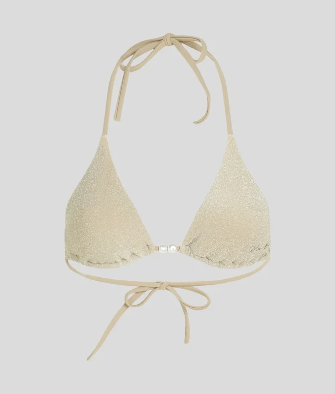 TOP DE BIKINI TRIANGULAR BRILLANTE