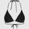Top de bikini triangular con festones