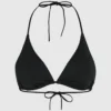 Top de bikini triangular con festones