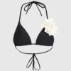 TOP DE BIKINI TRIANGULAR CON FLORES