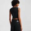TOP DE DENIM RECUBIERTO