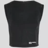 TOP DE DENIM RECUBIERTO