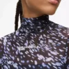 Top de malla con estampado integral