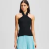 TOP DE PUNTO CON CUELLO HALTER