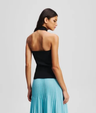 TOP DE PUNTO CON CUELLO HALTER