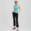 TOP DE PUNTO CON CUELLO HALTER