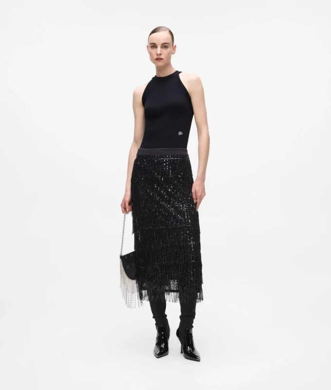 Top halter con pedrería