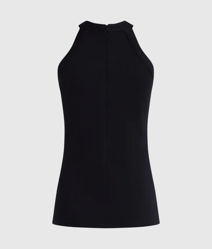 Top halter con pedrería