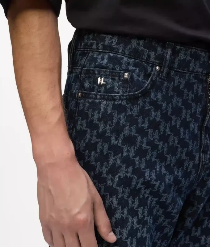 Vaqueros con estampado Monogram integral