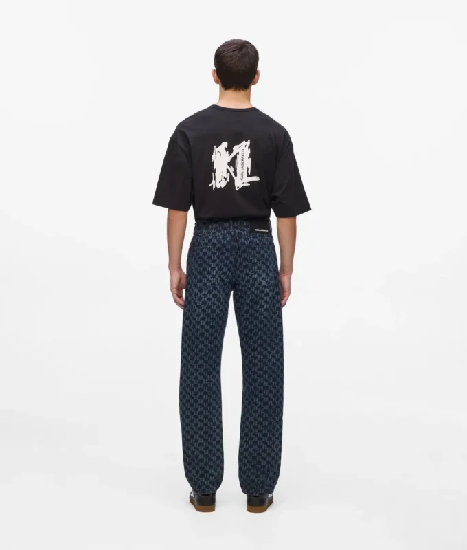 Vaqueros con estampado Monogram integral