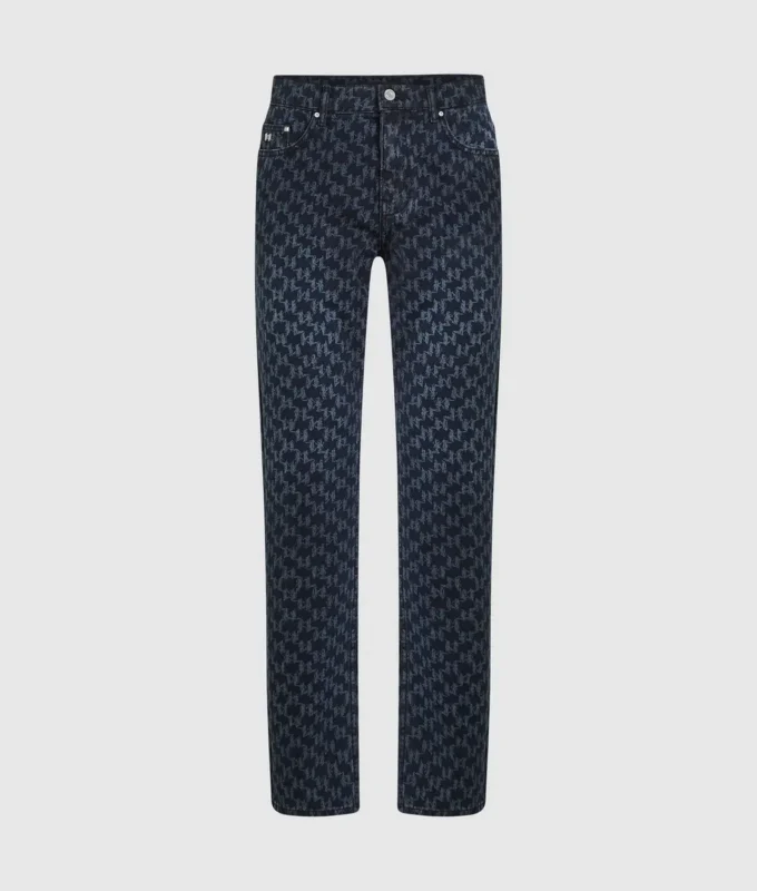 Vaqueros con estampado Monogram integral