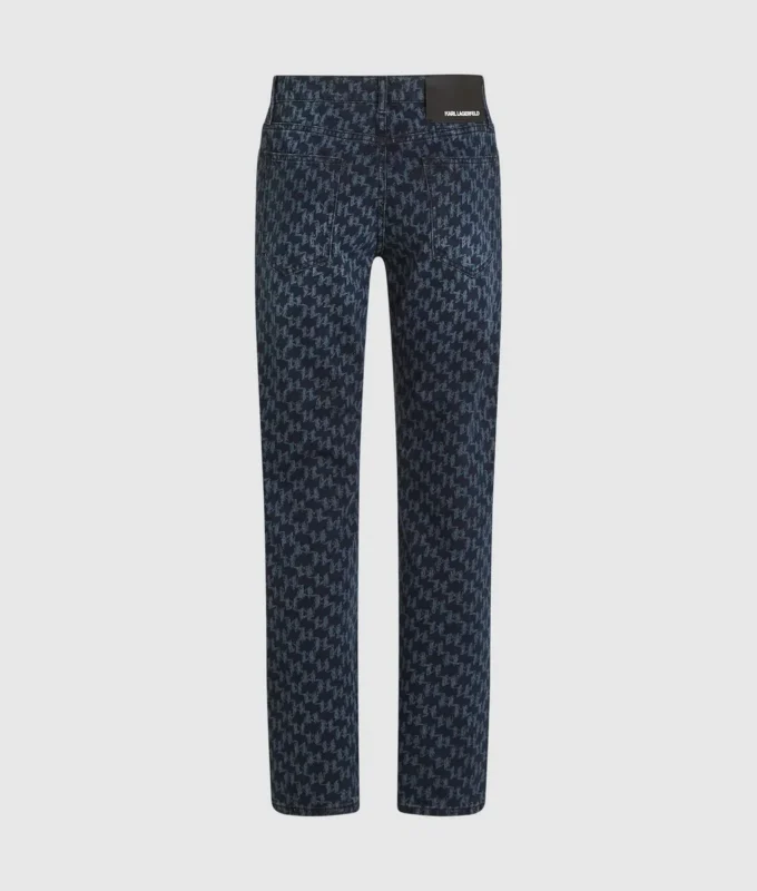 Vaqueros con estampado Monogram integral