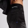 VAQUEROS RECTOS DE TALLA ALTA OMBRÉ