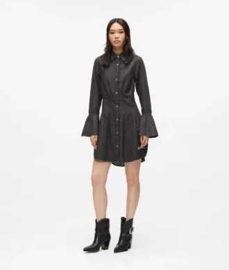 Vestido acampanado de mezclilla