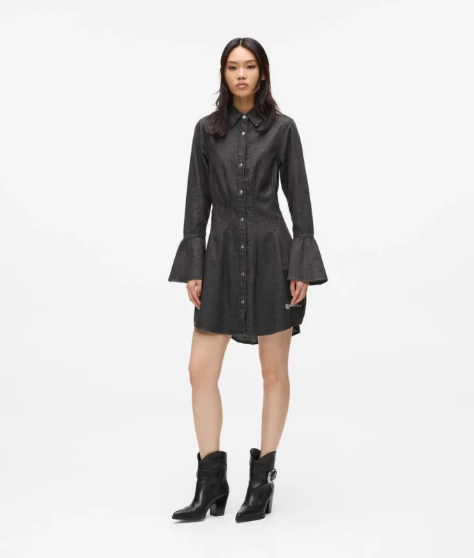 Vestido acampanado de mezclilla