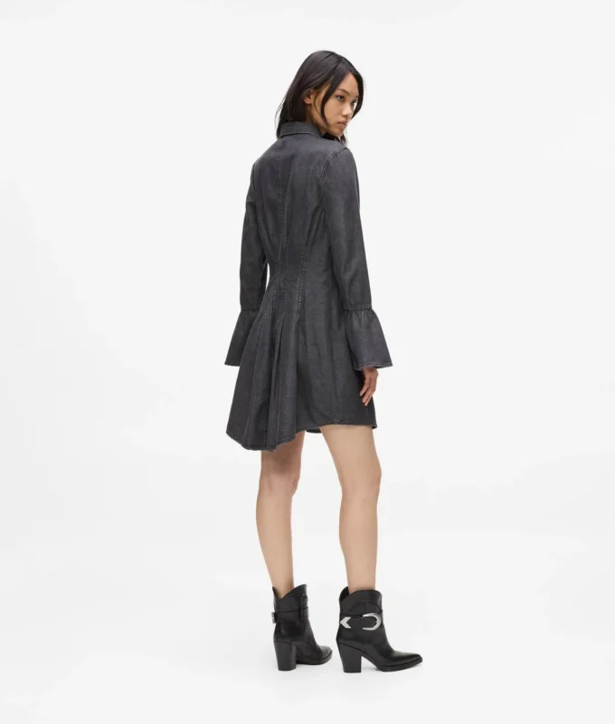 Vestido acampanado de mezclilla