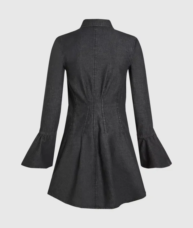 Vestido acampanado de mezclilla
