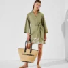 VESTIDO CAMISA DE PLAYA K/SIGNATURE