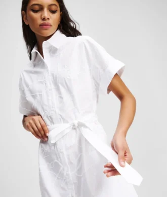 VESTIDO CAMISERO BORDADO