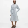 Vestido camisero con letras Karl