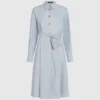 Vestido camisero con letras Karl