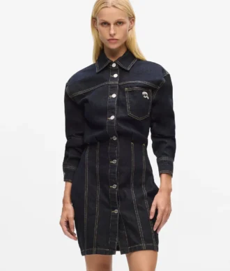 Vestido camisero de denim Ikon