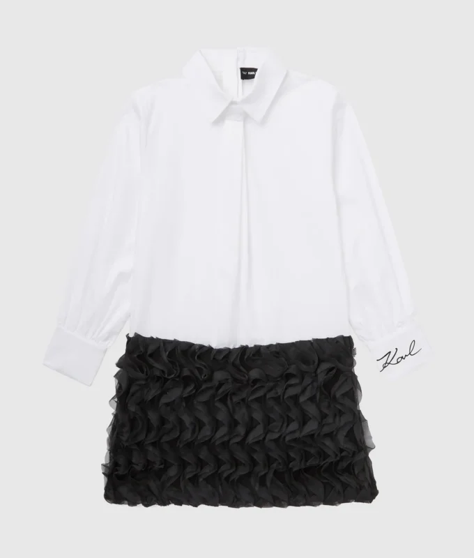 Vestido camisero para niña