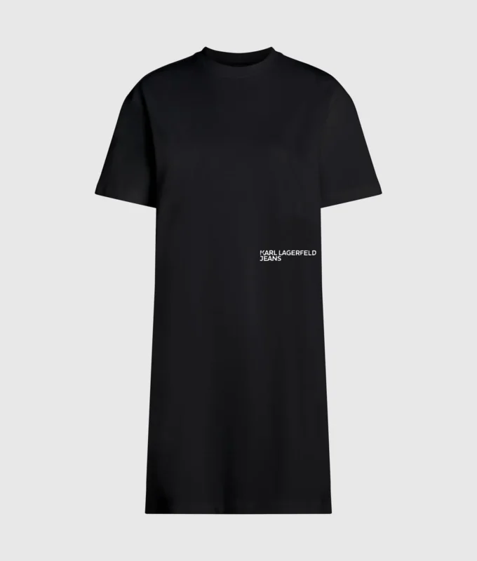 Vestido camiseta con cita de Karl