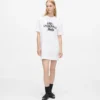 Vestido camiseta con grafiti
