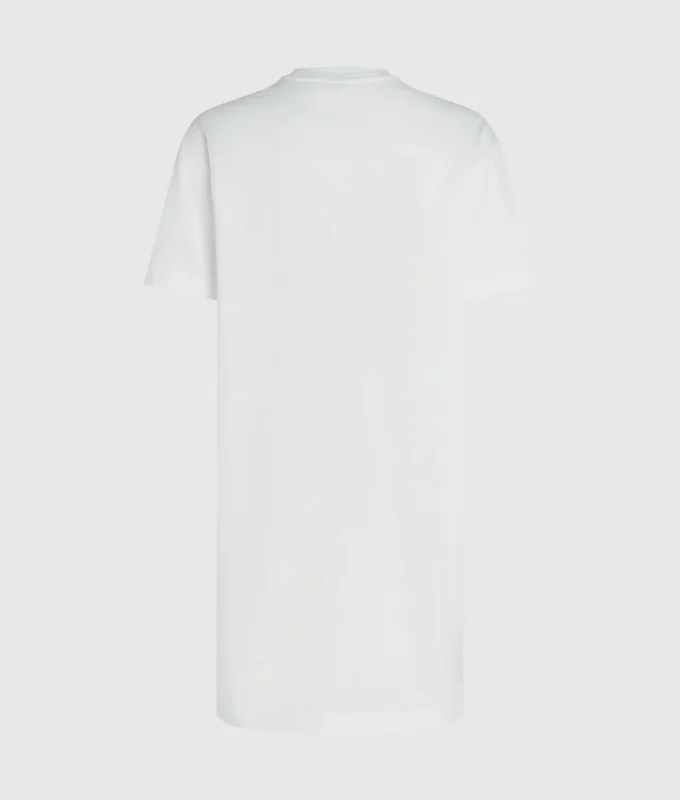 Vestido camiseta con grafiti