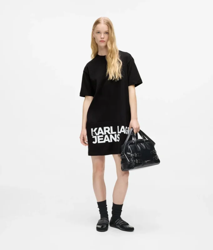 Vestido camiseta con logo